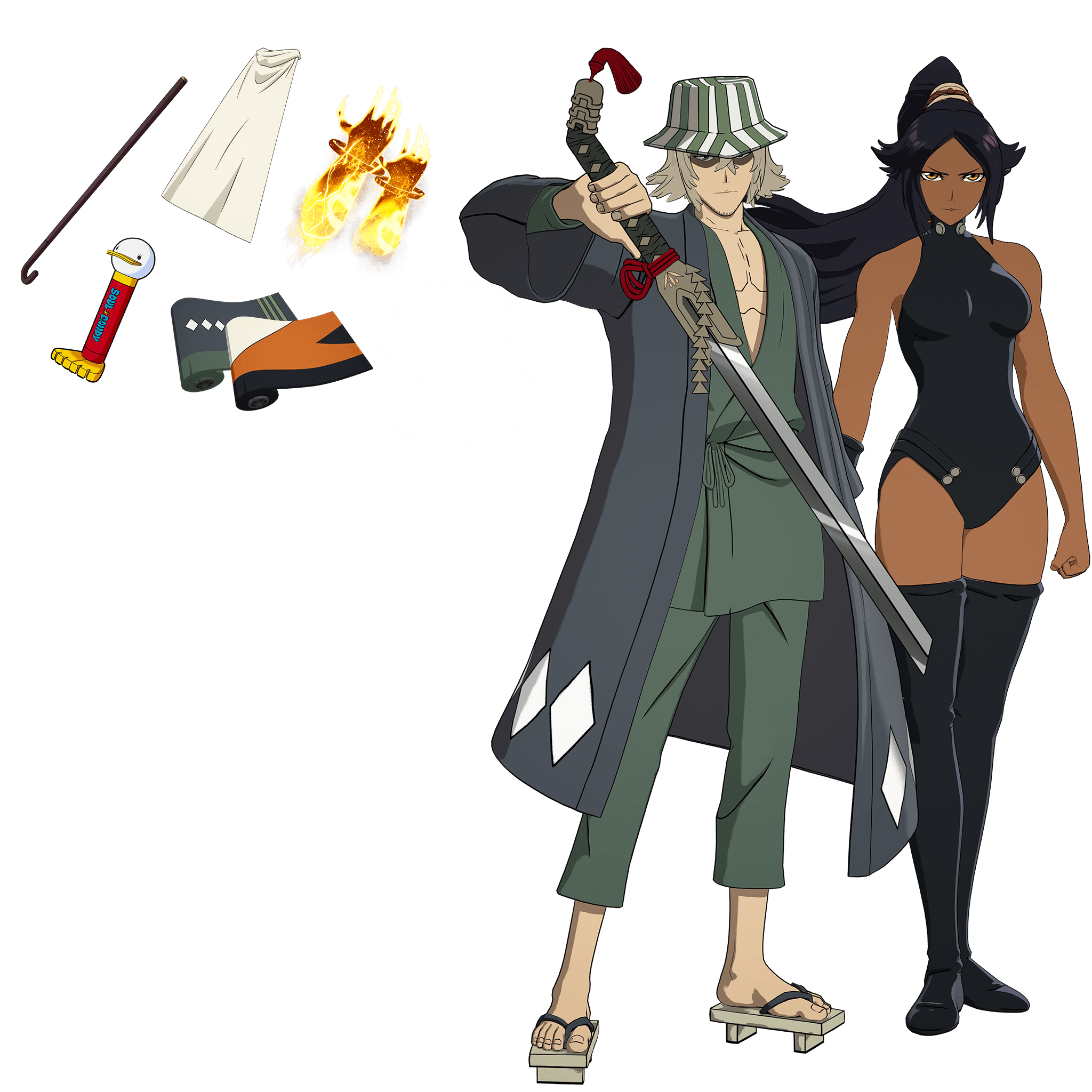 Yoruichi Shihoin & Kisuke Urahara Bundle