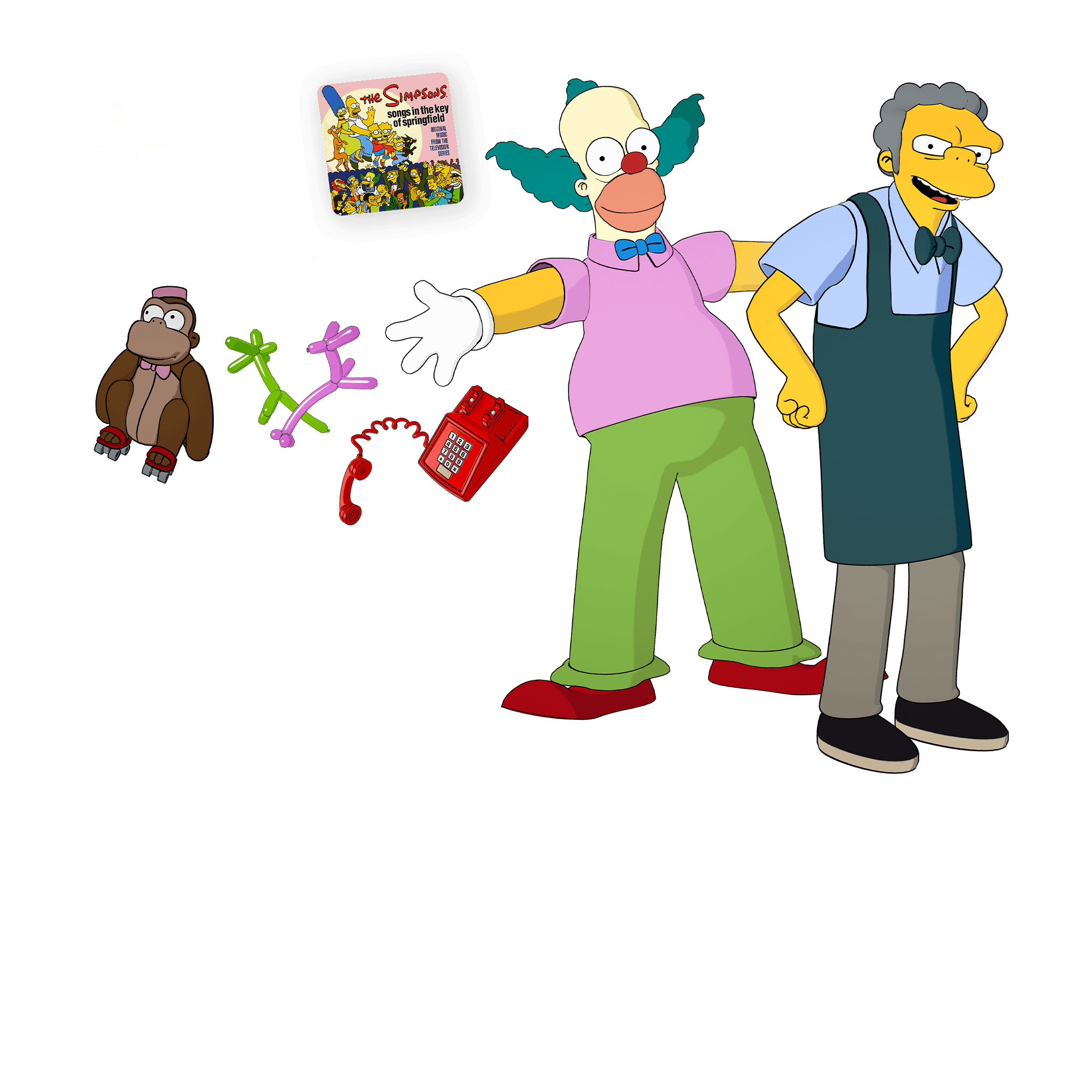 Krusty the Clown & Moe Szyslak Bundle